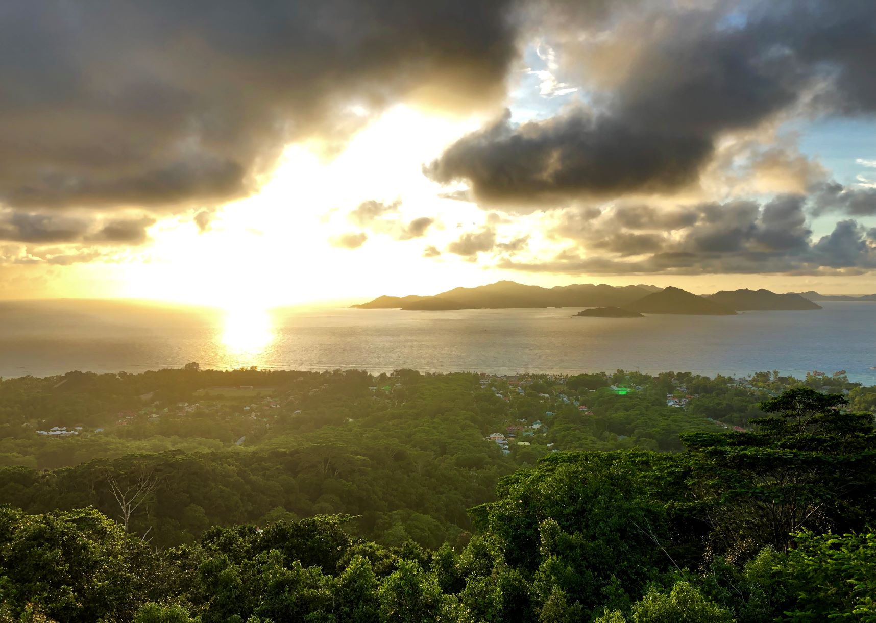 View from Bellevue, La Digue, Seychelles